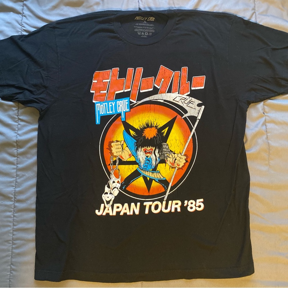 Motley Crue Japan 1986 Faux Tour Tee